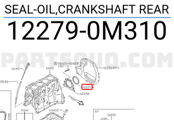 Nissan 122790M310 SEAL-OIL,CRANKSHAFT REAR