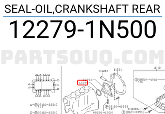 Nissan 122791N500 SEAL-OIL,CRANKSHAFT REAR