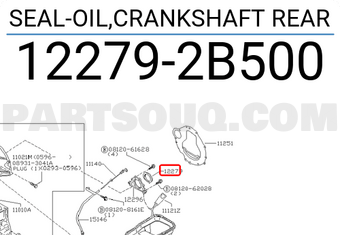 Nissan 122792B500 SEAL-OIL,CRANKSHAFT REAR