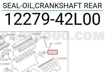 Nissan 1227942L00 SEAL-OIL,CRANKSHAFT REAR