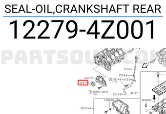 Nissan 122794Z001 SEAL-OIL,CRANKSHAFT REAR