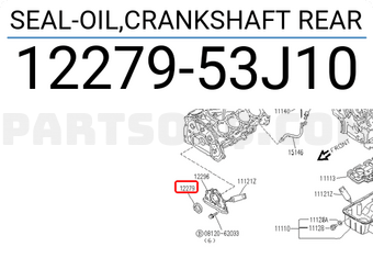 Nissan 1227953J10 SEAL-OIL,CRANKSHAFT REAR