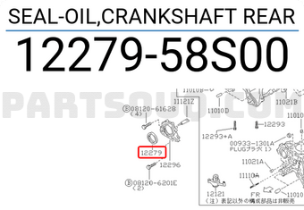 Nissan 1227958S00 SEAL-OIL,CRANKSHAFT REAR