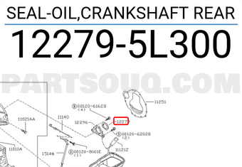 Nissan 122795L300 SEAL-OIL,CRANKSHAFT REAR
