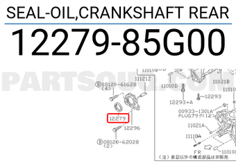 Nissan 1227985G00 SEAL-OIL,CRANKSHAFT REAR