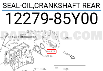 SEAL-OIL,CRANKSHAFT REAR 12279AD205 | Nissan Parts | PartSouq