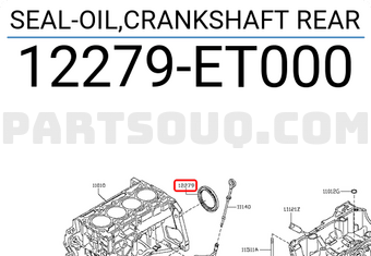 Nissan 12279ET000 SEAL-OIL,CRANKSHAFT REAR