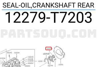 Nissan 12279T7203 SEAL-OIL,CRANKSHAFT REAR