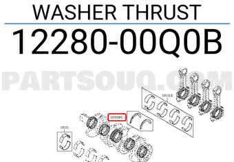 Nissan 1228000Q0B WASHER THRUST