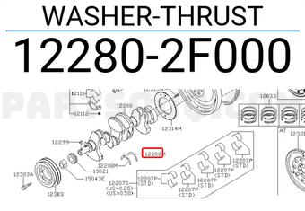 Nissan 122802F000 WASHER-THRUST