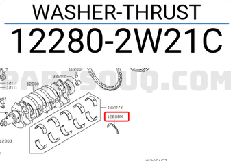 Nissan 122802W21C WASHER-THRUST