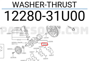 Nissan 1228031U00 WASHER-THRUST