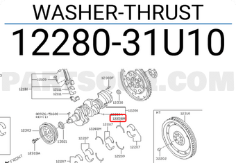 Nissan 1228031U10 WASHER-THRUST