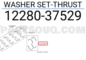 Nissan 1228037529 WASHER SET-THRUST