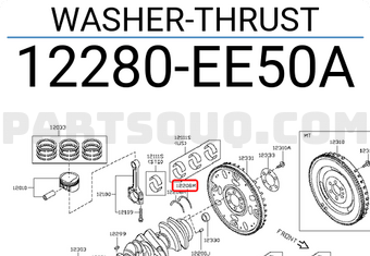 Nissan 12280EE50A WASHER-THRUST