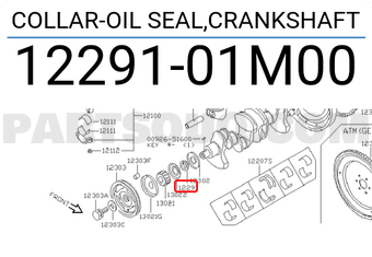 Nissan 1229101M00 COLLAR-OIL SEAL,CRANKSHAFT