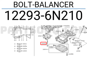 Nissan 122936N210 BOLT-BALANCER