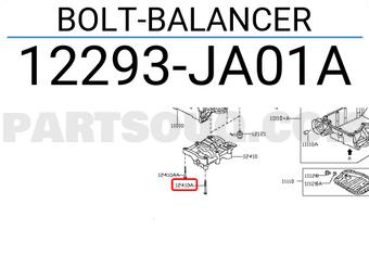 Nissan 12293JA01A BOLT-BALANCER