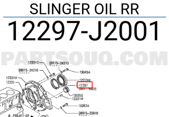 Nissan 12297J2001 SLINGER OIL RR