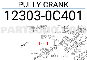 Nissan 123030C401 PULLY-CRANK