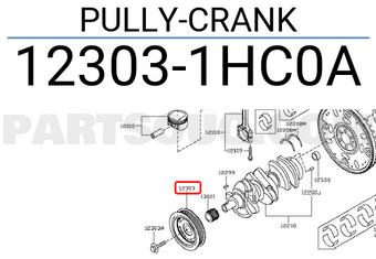 Nissan 123031HC0A PULLY-CRANK
