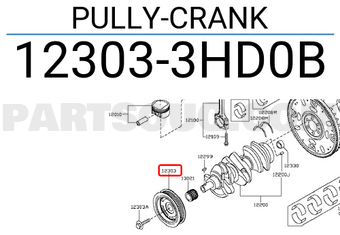 Nissan 123033HD0B PULLY-CRANK