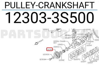 Nissan 123033S500 PULLEY-CRANKSHAFT