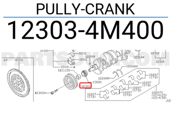 Nissan 123034M400 PULLY-CRANK