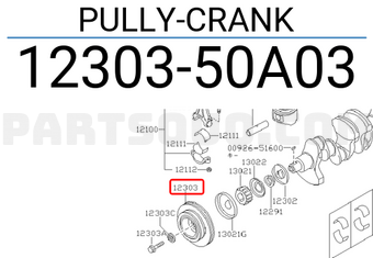 Nissan 1230350A03 PULLY-CRANK