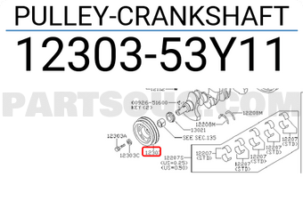 Nissan 1230353Y11 PULLEY-CRANKSHAFT