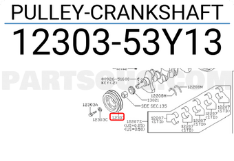 Nissan 1230353Y13 PULLEY-CRANKSHAFT