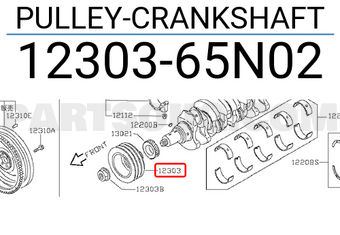 Nissan 1230365N02 PULLEY-CRANKSHAFT