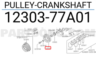 Nissan 1230377A01 PULLEY-CRANKSHAFT