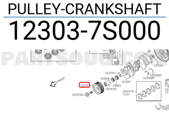 Nissan 123037S000 PULLEY-CRANKSHAFT