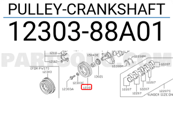 Nissan 1230388A01 PULLEY-CRANKSHAFT