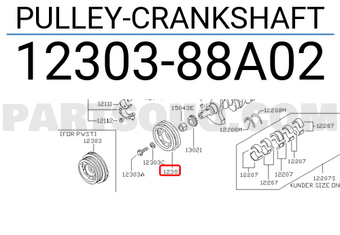 Nissan 1230388A02 PULLEY-CRANKSHAFT