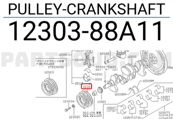 Nissan 1230388A11 PULLEY-CRANKSHAFT