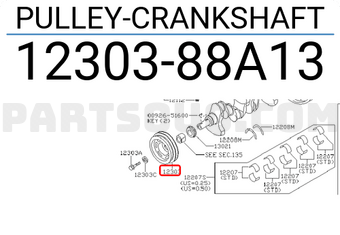 Nissan 1230388A13 PULLEY-CRANKSHAFT