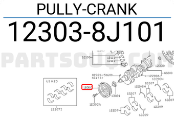 Nissan 123038J101 PULLY-CRANK