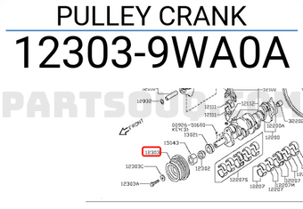 Nissan 123039WA0A PULLEY CRANK