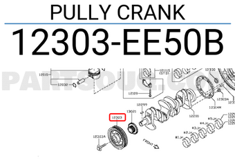 Nissan 12303EE50B PULLY CRANK