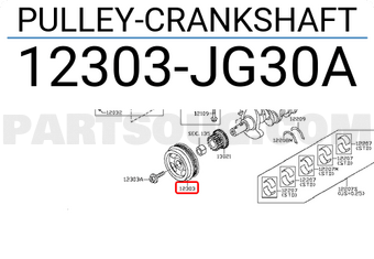 Nissan 12303JG30A PULLEY-CRANKSHAFT