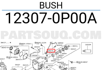 Nissan 123070P00A BUSH
