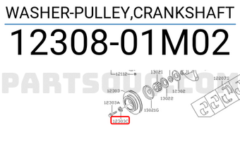 Nissan 1230801M02 WASHER-PULLEY,CRANKSHAFT