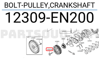 Nissan 12309EN200 BOLT-PULLEY,CRANKSHAFT