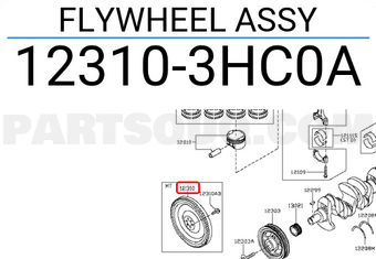 Nissan 123103HC0A FLYWHEEL ASSY