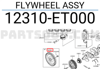 Nissan 12310ET000 FLYWHEEL ASSY