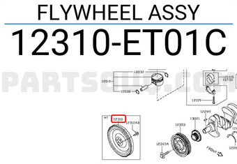 Nissan 12310ET01C FLYWHEEL ASSY
