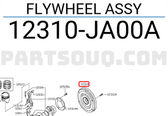 Nissan 12310JA00A FLYWHEEL ASSY