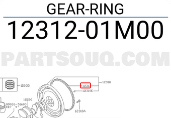 Nissan 1231201M00 GEAR-RING